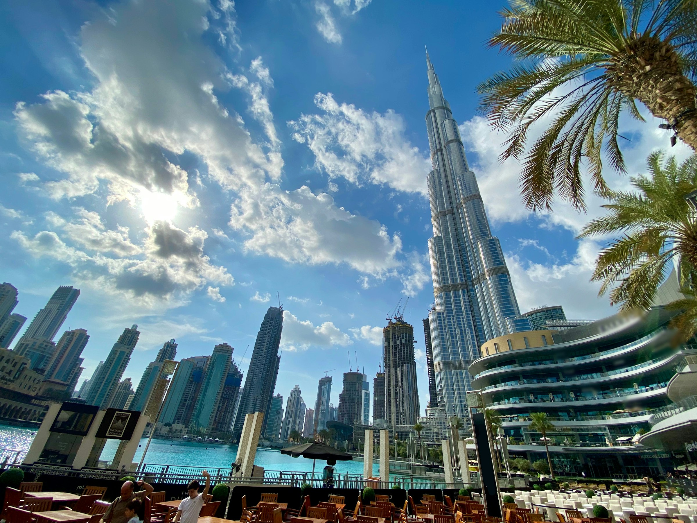 Downtown Dubai towers under a clear sky